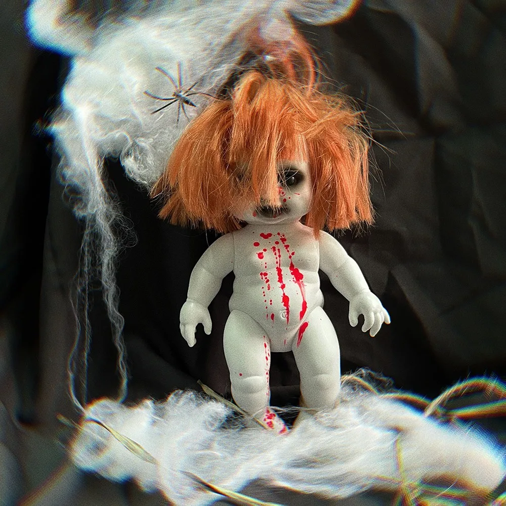Muñeca colgante de bebé fantasma de terror, Bar de Halloween, patio fantasma, utilería, Festival, Feliz Día de Halloween, decoración 2024