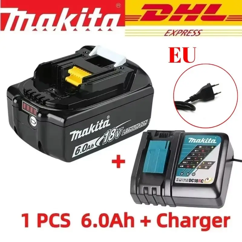 Originele Makita accu 18V 9.0Ah oplaadbare accu, elektrisch gereedschap BL1830 BL1840 BL1850 BL1860B voor Makita 18V accu