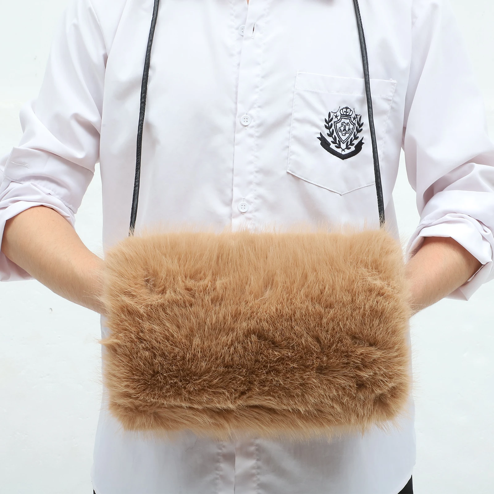 

Fuzzy Warm Handbag Mittens Faux Cuffs Delicate Fox Warmer Gloves Winter Portable Hand Muff Comfortable Gloves