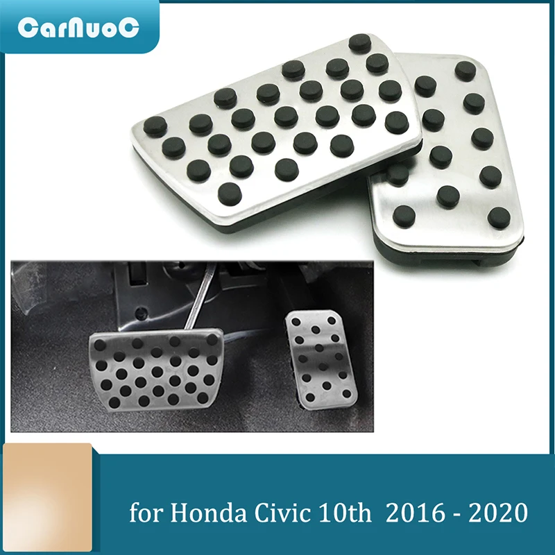 

Car Auto Pedal Pads No Drilling Aluminum Brake And Gas Accelerator Pedal Covers For Honda Accord Elysion Odyssey Civic CRV Jade