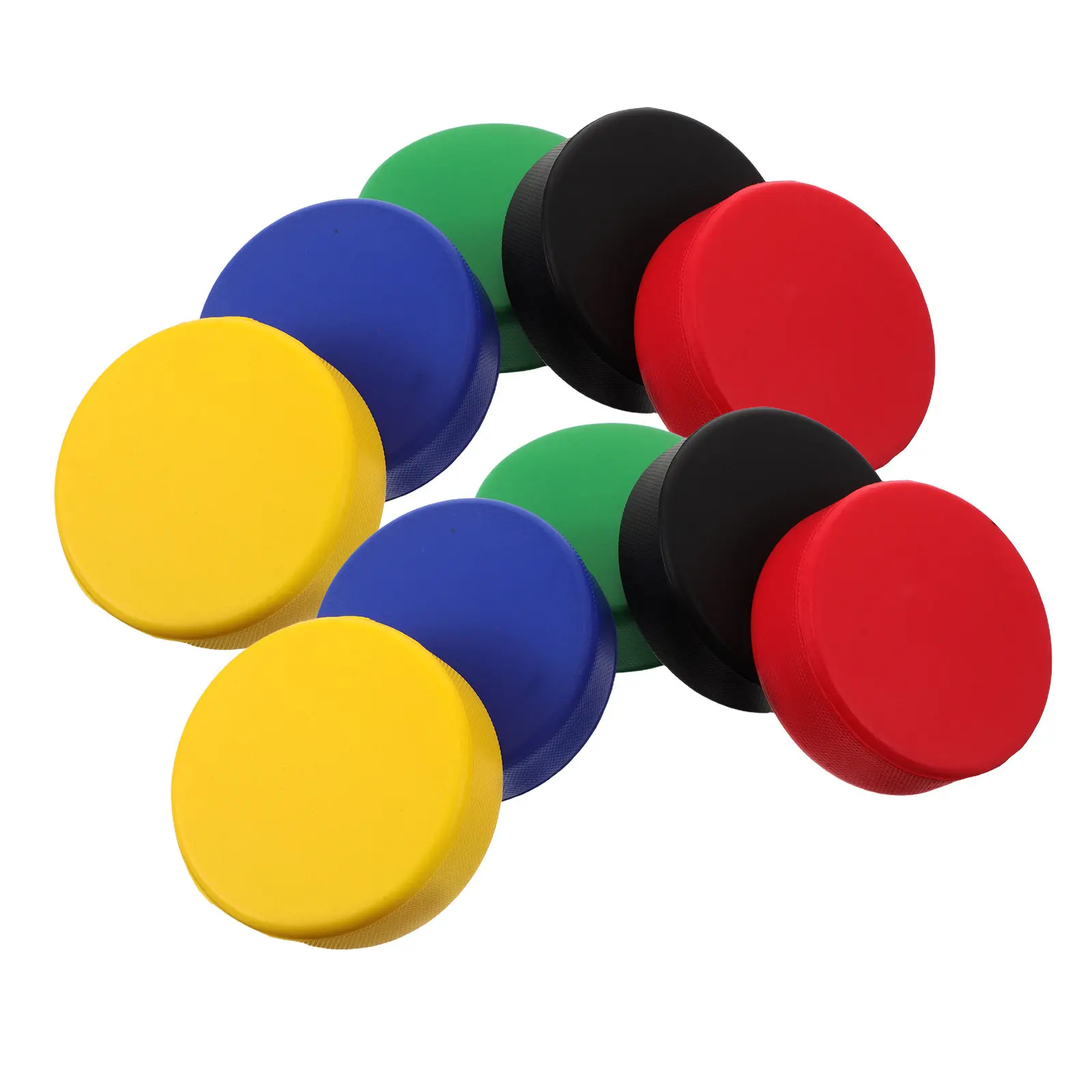 10Pcs PU Foam Ice Hockey Pucks Mini Soft Practice Pucks for Indoor Training Stress Relief Party Favors Birthday Gifts