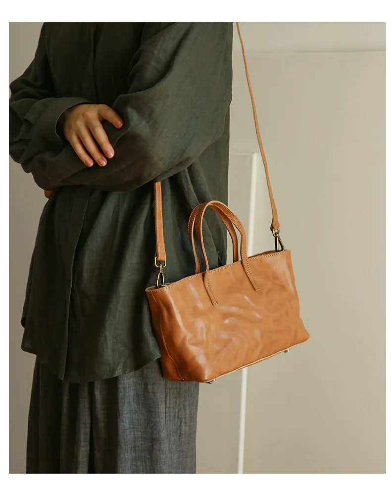 PNDME lässige, handgefertigte Vintage-Handtasche aus Rindsleder, erste Schicht, Damenhandtasche, schlicht, modisch, luxuriös, aus echtem Leder, Damen-Umhängetasche. – Detail 24