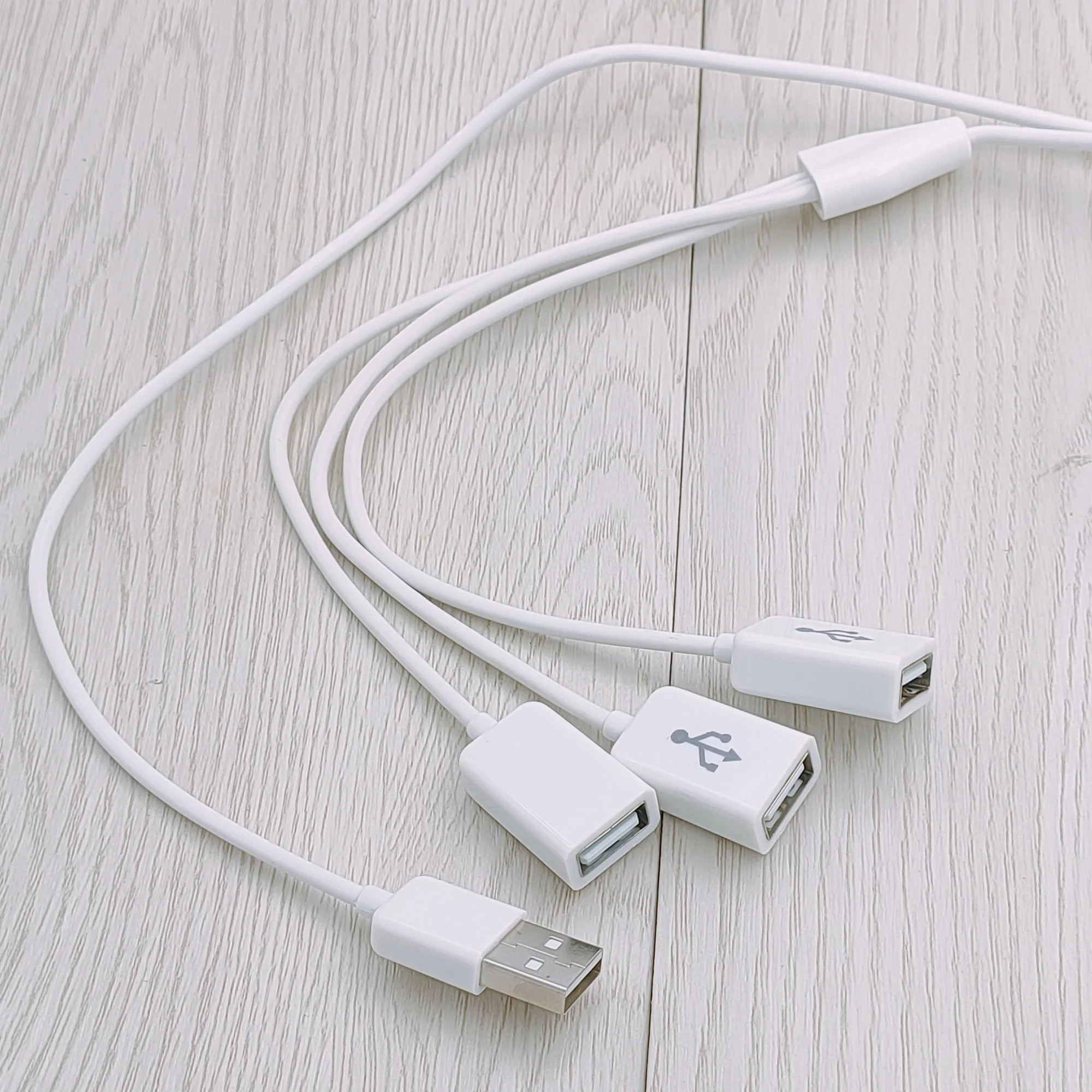 1m 3ft usb divisor y cabo, 3 em 1 usb 2.0 um macho para 3 usb fêmea jack cabo de carregamento multi portas usb