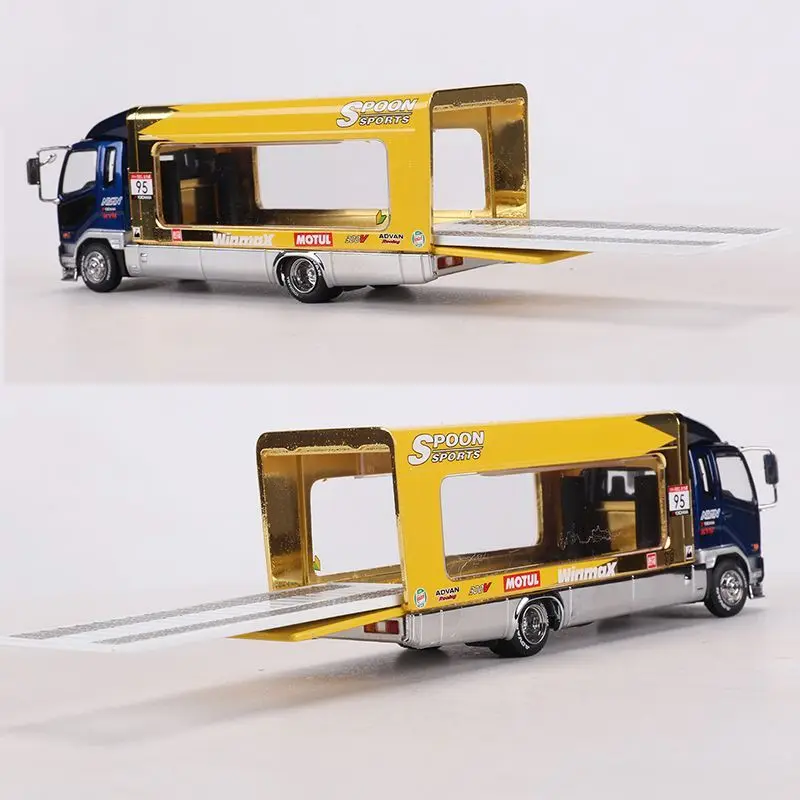 GCD 1/64 Mitsubishi Fuso MK2 Lepel Legering Speelgoed Motorvoertuig Diecast Metaal Model Geschenken