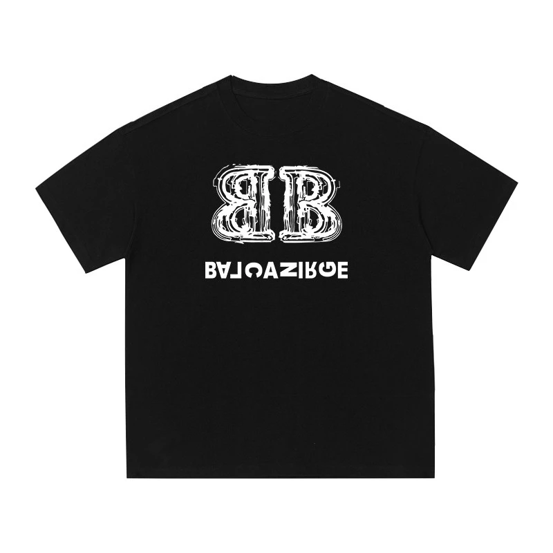 

Balcanirge Paris Street Fashion Trend Pattern Printing Summer Luxury Brand Cotton Men's and Women's T-Shirts Short Sleeves