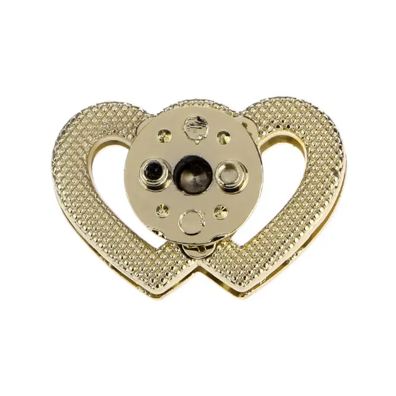 Metal Heart Clasp Buckles Turn Lock Twist Locks For Handbag Bag Purse Craft DIY