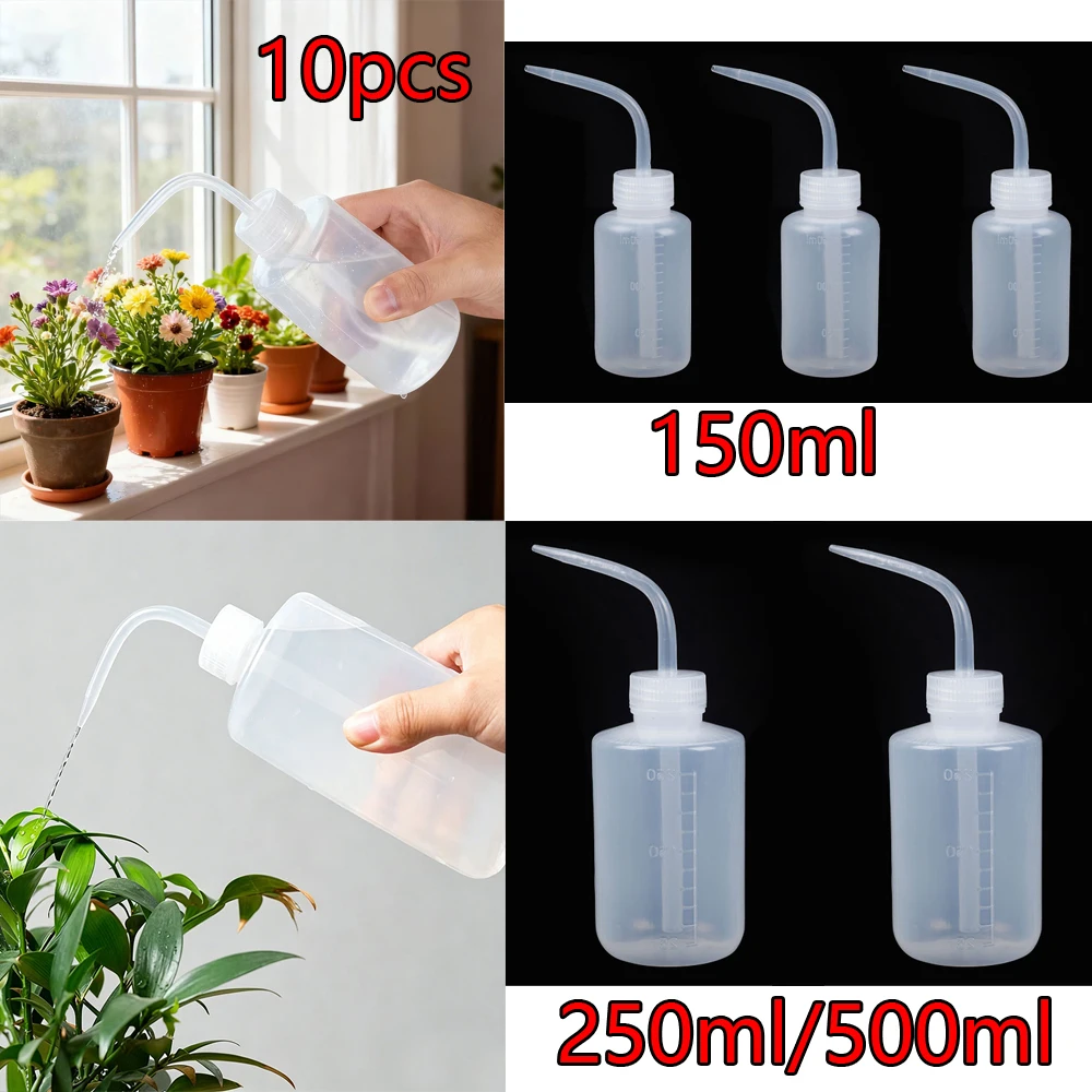 

10pcs 150/250/500ML Office Laboratory Equipment Measuring Bottle Transparent Plastic Soap Liquid Squeeze Bottle