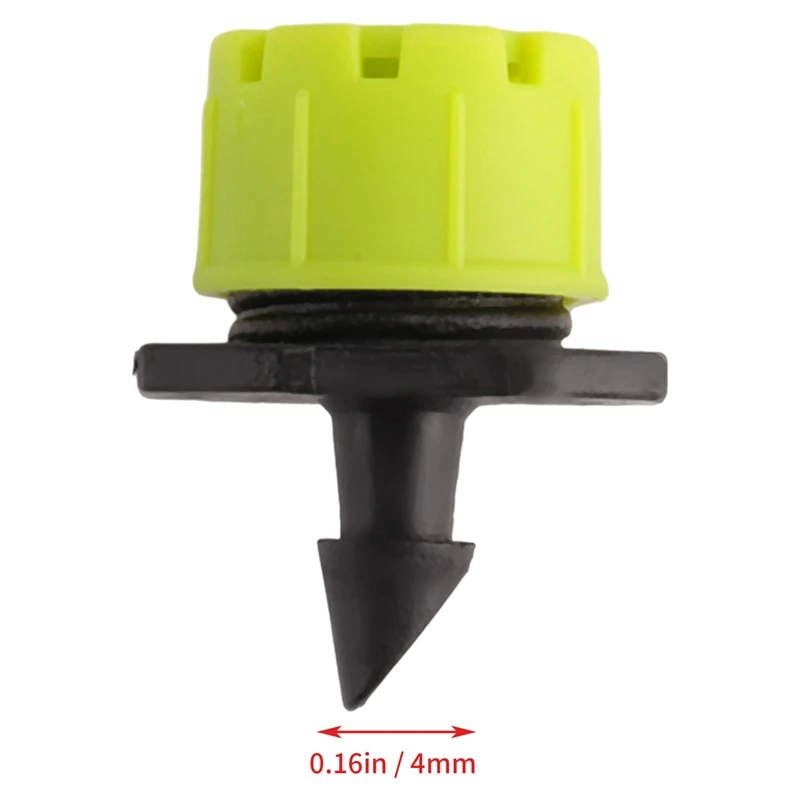 100 Stuks 1/4Inch Verstelbare Micro-Type Druppelirrigatie Systeem Water Sprinklers Anti-Verstopping Emitter Tuinbenodigdheden