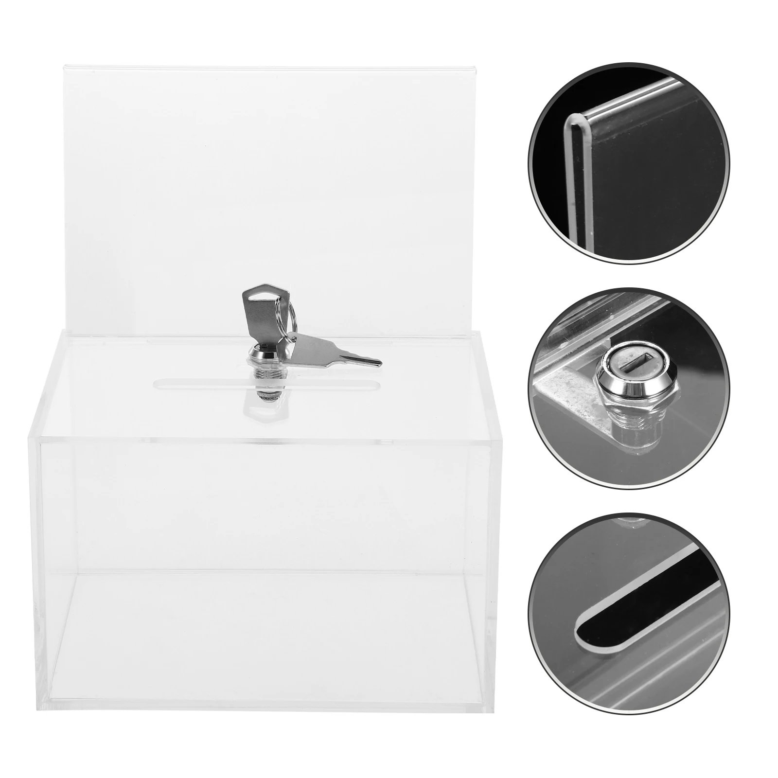 

Prayer Transparent Donation Box Ballot Boxes Collection Wedding Acrylic Voting