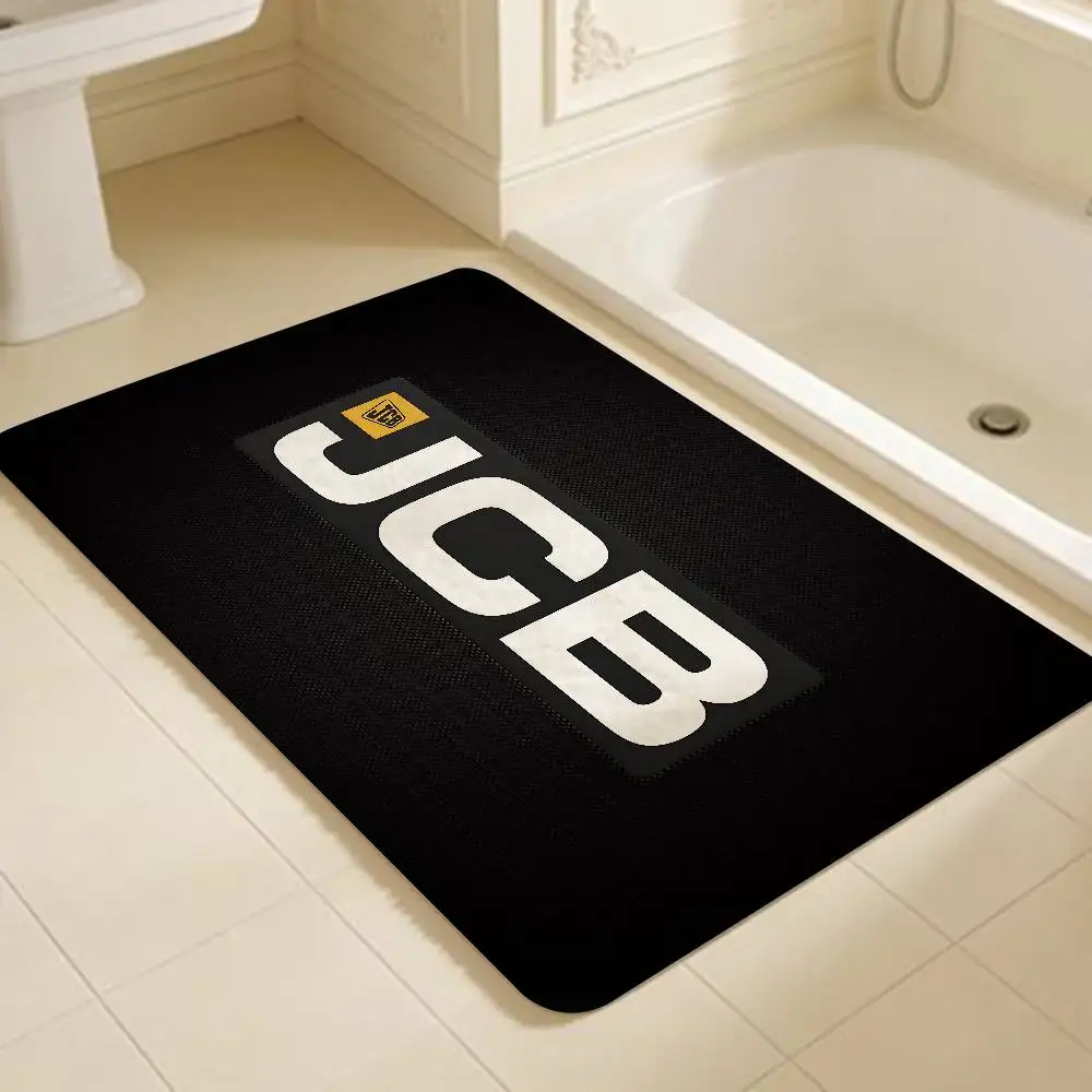 Excavator J-JCB Logo Kitchen Mat Room Bedroom Decoration Balcony Anti-Slip Doormat Living Room Alfombra