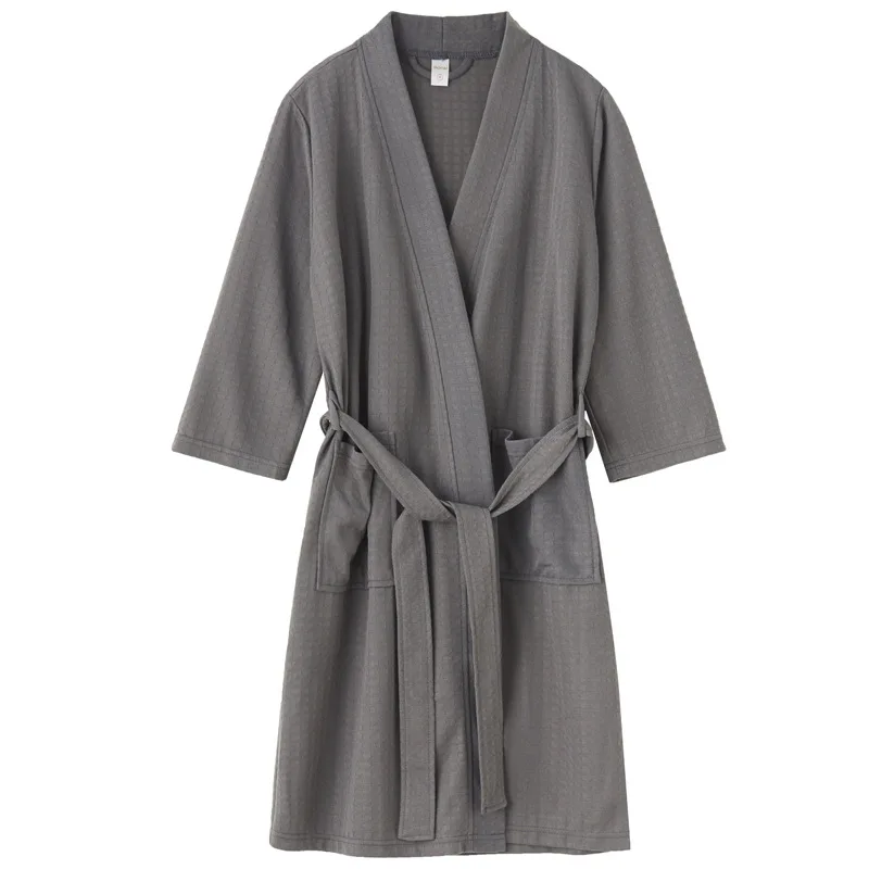 2024 Summer Fashion Men Women Light-weight Breathable Soft Sleeping Robe Comfortable Couples' sleepwear Home-Clothes Night-Dress