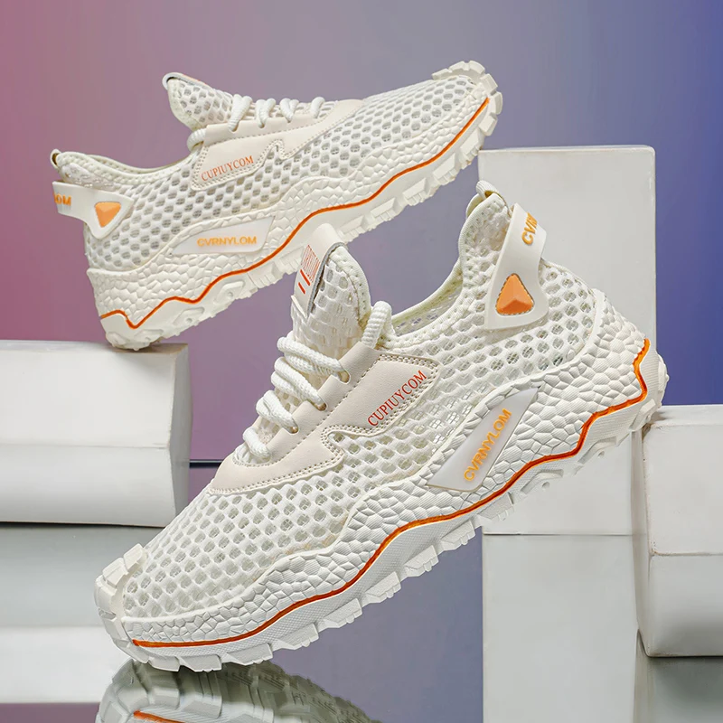 

2026 men's running sneakers breathable mesh outdoor light walking comfortable leisure summer training men's shoes