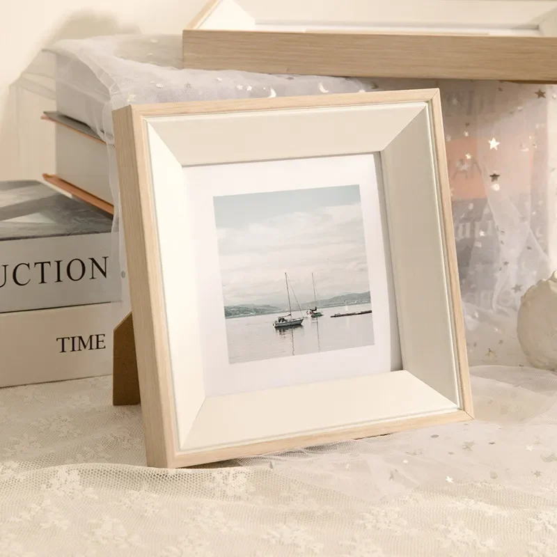 Blank Wooden Photo Frame Stand 7 8 10 12 Inch A4 Art Print Mounting Frame Desktop Tabletop Home Decor Wall Hanging Picture Frame