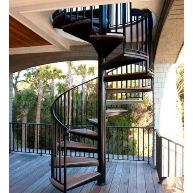 custom.Customized Outdoor Staircase  Modern Assembled Metal Powder-coated Staircase
