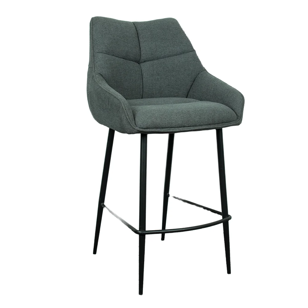 

￥#Bar Chair Metal Counter European Modern Dining Home Furniture Set High Chair Kitchen Luxury Stools Steel Living Room Dining