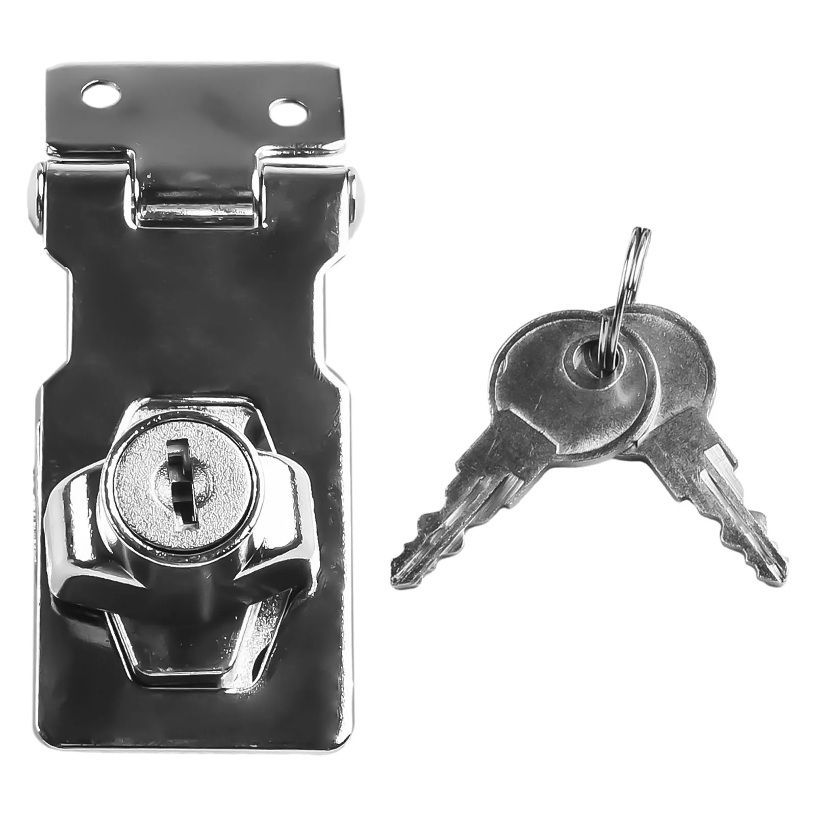 آلية قفل موثوقة للحماية المضافة 2 534 بوصة قفل الباب بمشبك التيلة قفل خزانة سقيفة قفل المرآب مع مفاتيح #4