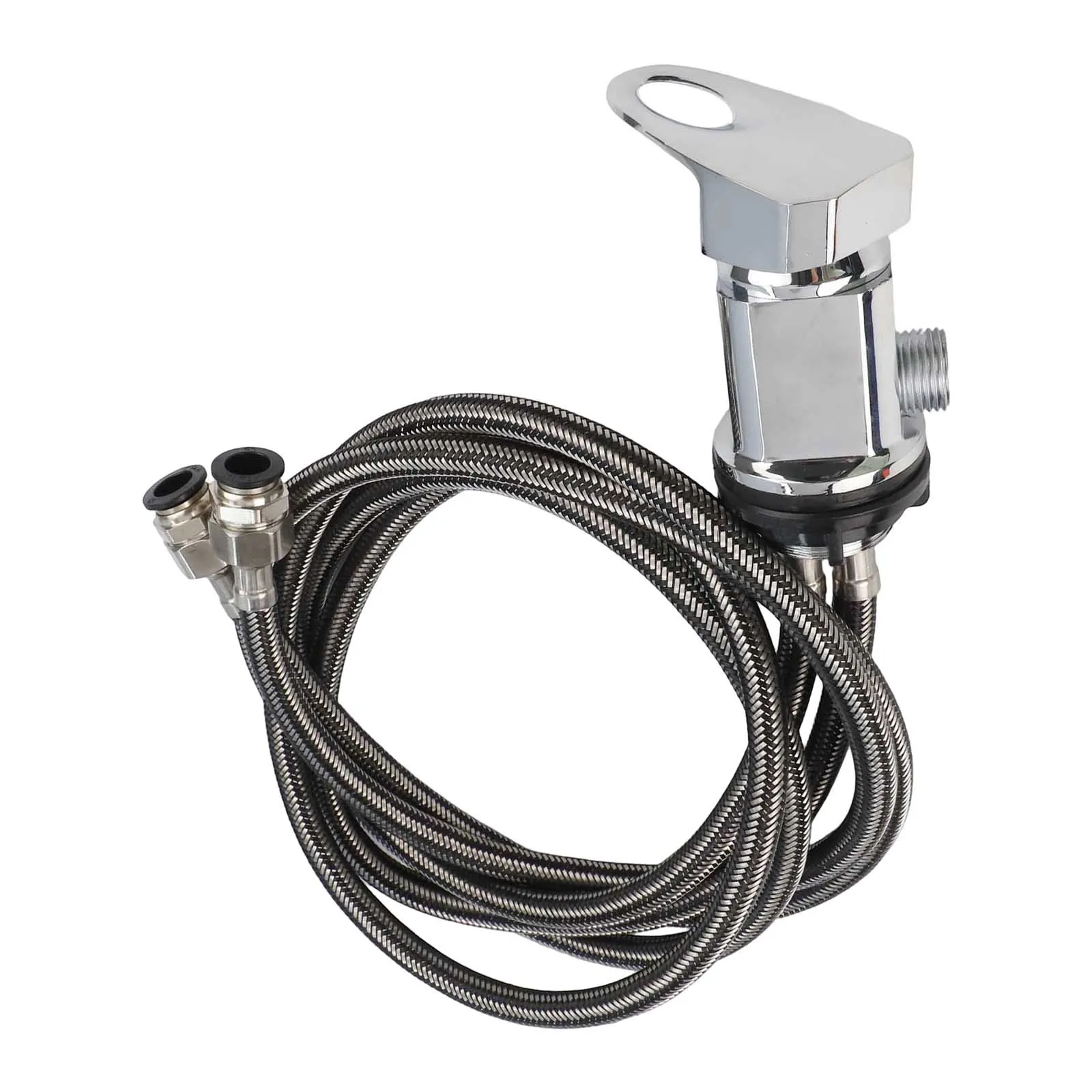 Zinc Alloy and Stainless Steel Shower Mixer for RVs 1500mm Push Mount Enhancing Daily Shower and Hygiene Experience