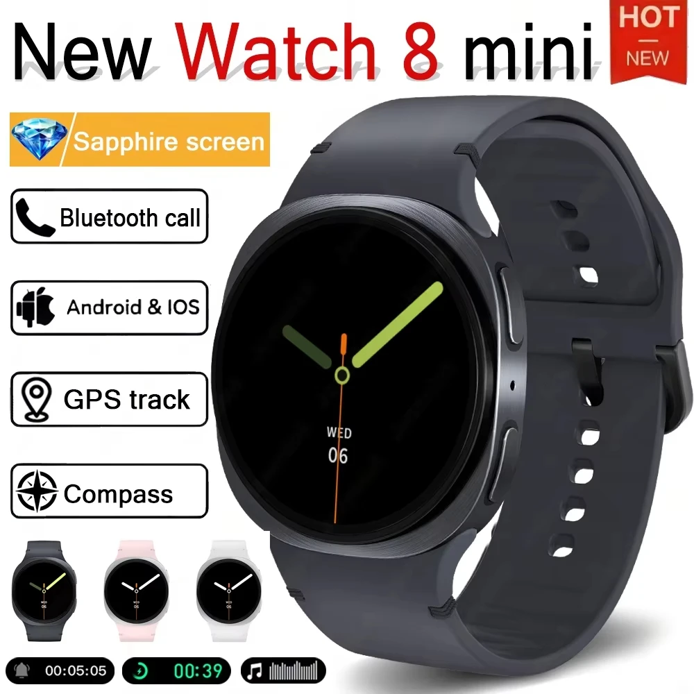 Smart Watch GPS Track Smart Watches For Men Women Sport Heart Rate Bluetooth Call NFC IP68 Waterproof Compass Smartwatch 8 Mini