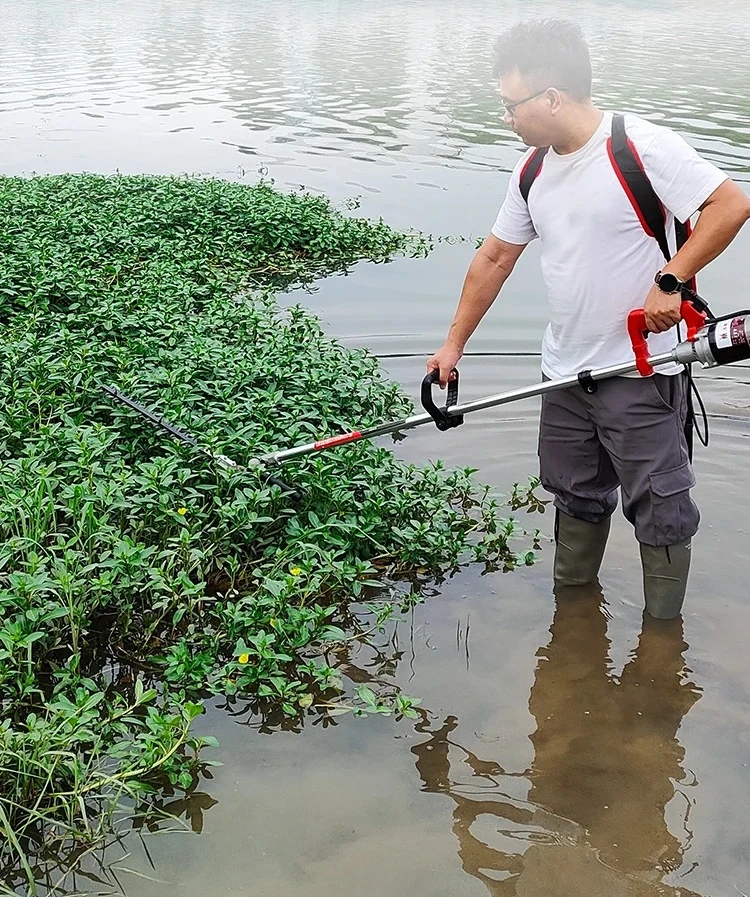 Cortacésped subacuático eléctrico, peces, camarones, estanque de cangrejos, estanque acuático, cosecha de césped acuático, artefacto de control de malezas de Elodea