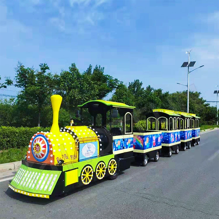 Tren Eléctrico Mini Sin Rieles para Niños, Juegos de Parque de Diversiones, Construcción de Acero, Promoción de Ventas
