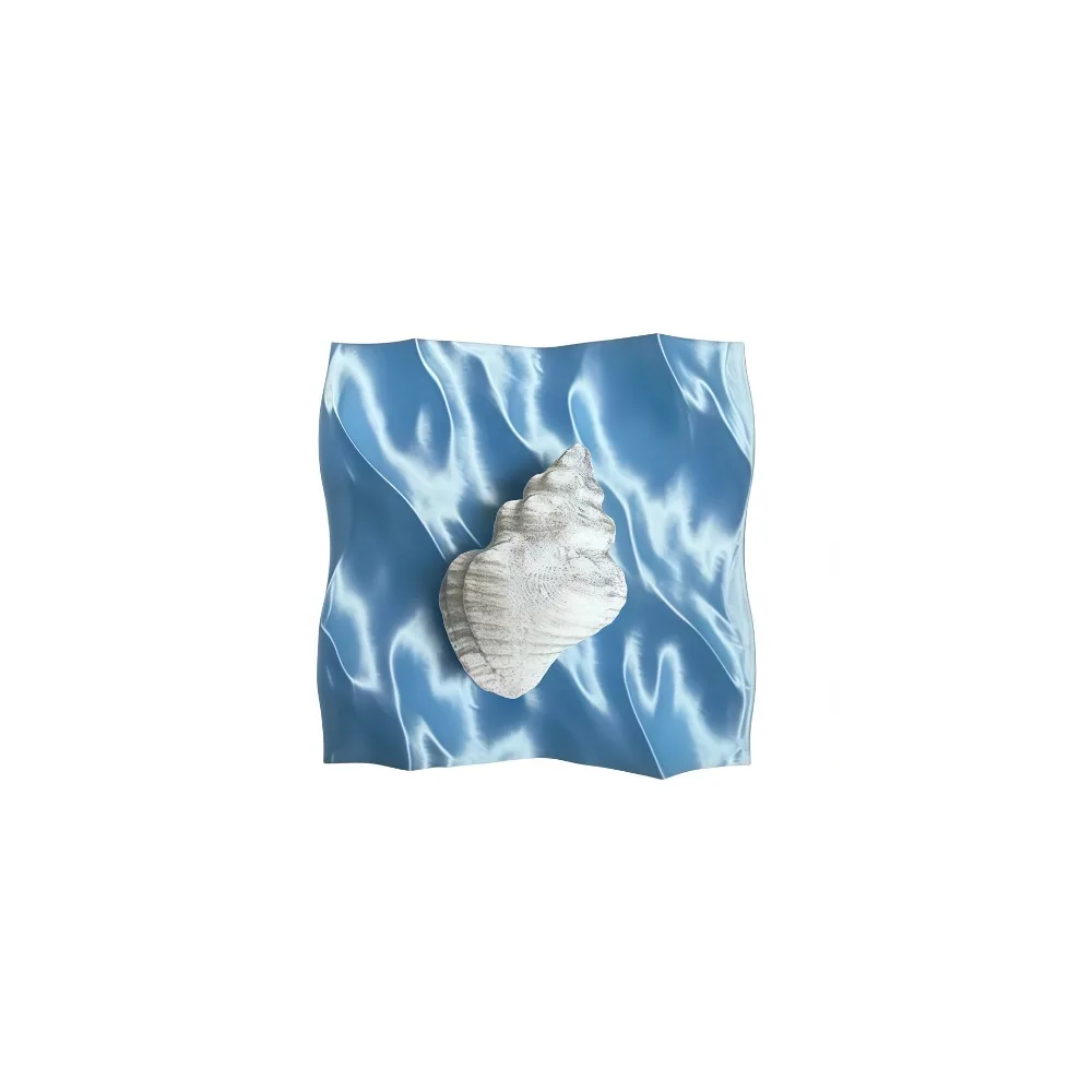 3D Printed Light Switch Protector Three-Dimensional Shape Blue Water Ripple Nautical Light Switch Cover High Appearance Level