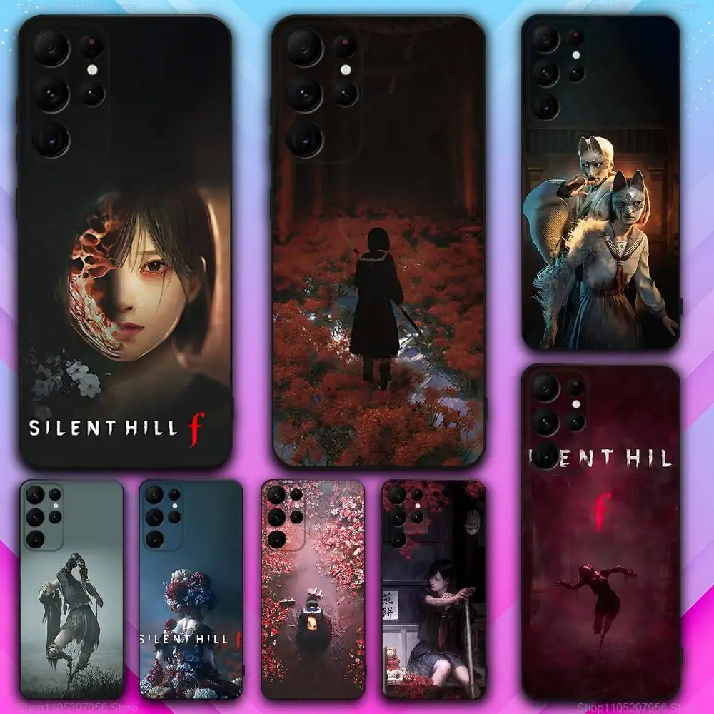 

Hot Game S-Silent H-Hill For Samsung S30,S25,S24,S23,S22,S21,S20,Fe,Lite,5G,Ultra,Plus Black Soft Phone Case