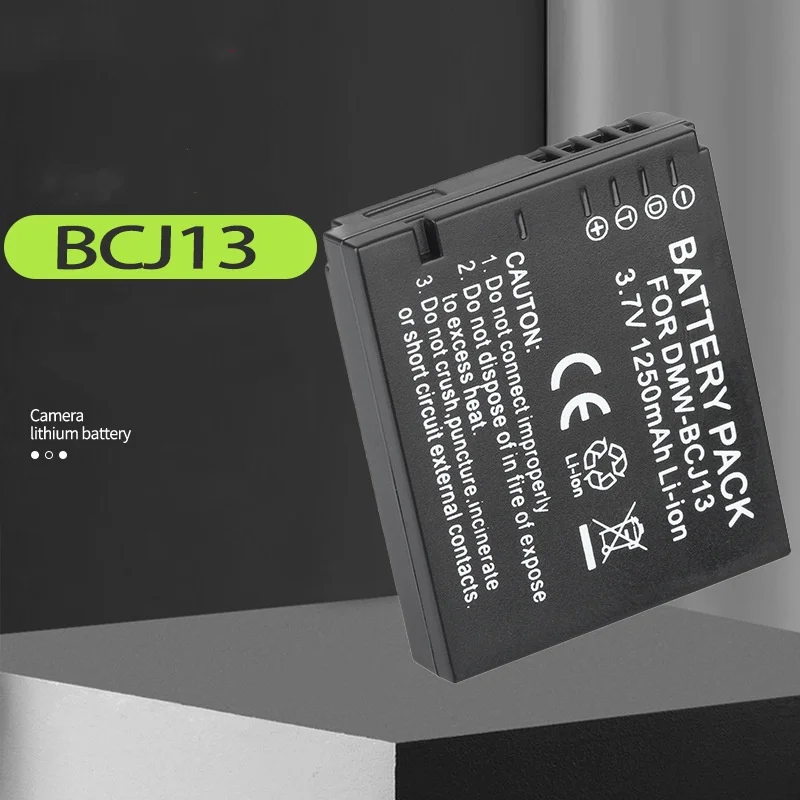 3,7 V 1250mAh DMW-BCJ13E BCJ13 batería de cámara para Panasonic DMC-LX5 DMC-LX7 DMC-LX5GK DMC-LX7GK cargador de batería USB DMW-BCJ13PP