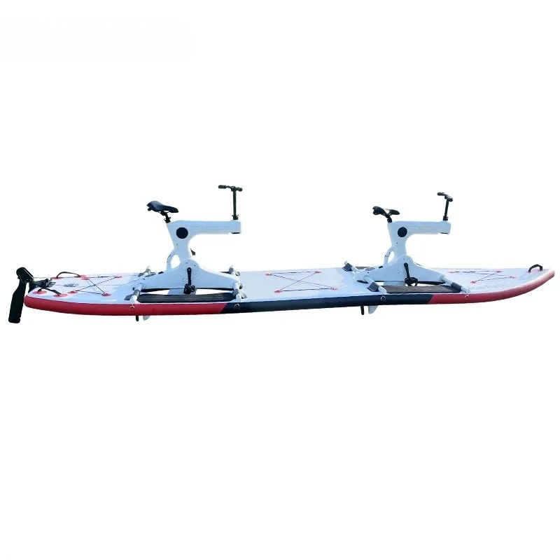 

exquisite craftsmanship great value for money Custom made High Quality Sea Inflatable water bike with flat SUP pontoons