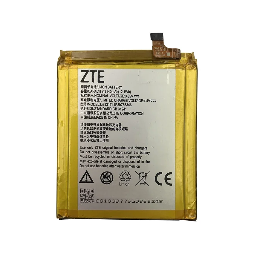 100% Original 3320mAh Li3931T44P8H756346 Battery For ZTE Axon 7 Axon7 A2017  BA2017 5.5 inch Replacement Batteries Bateria