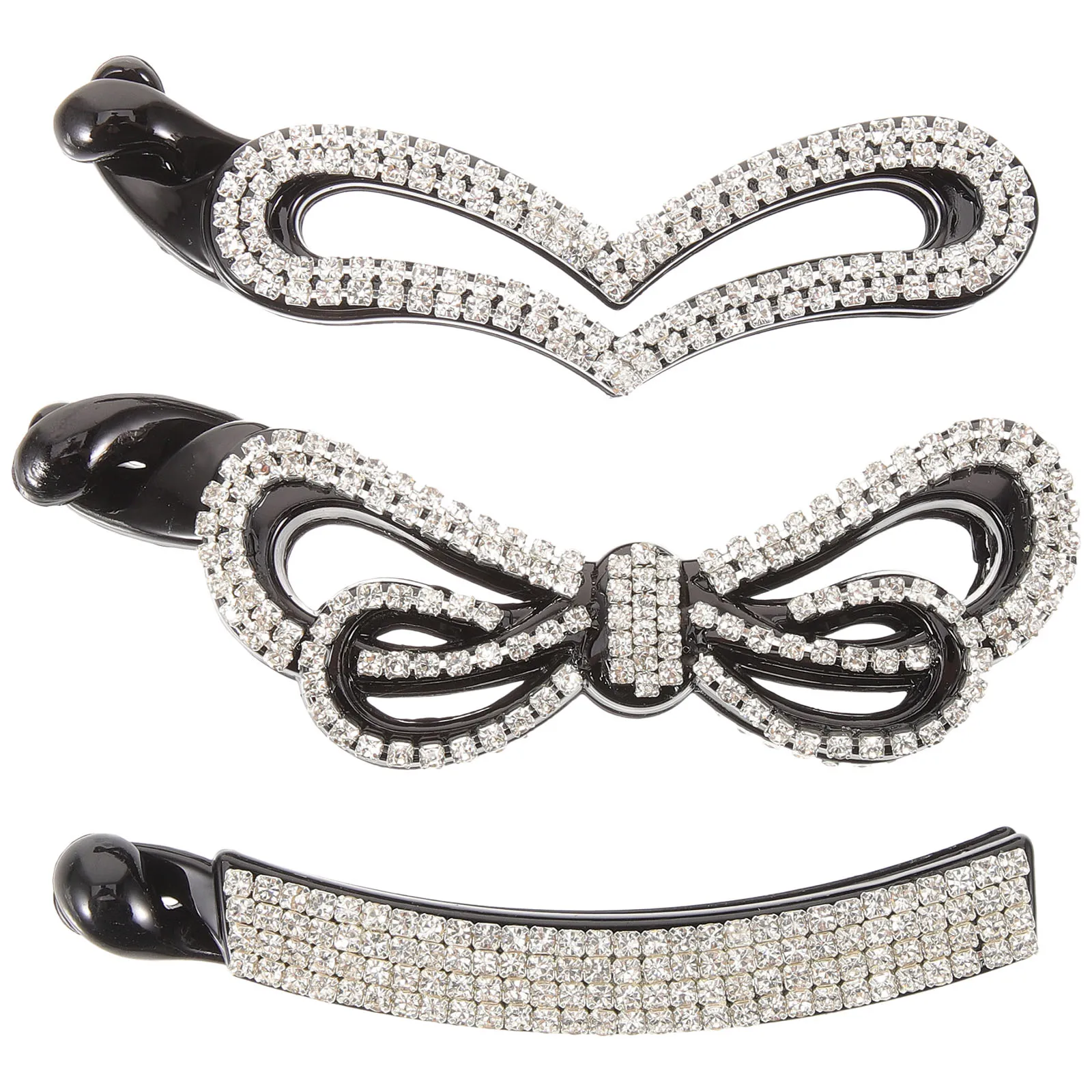 

3pcs Strong Tension Durable for Thick Hair Claw Updo Updo Ponytail Clip Ponytail Claw Toothed Banana Hair Clip Women