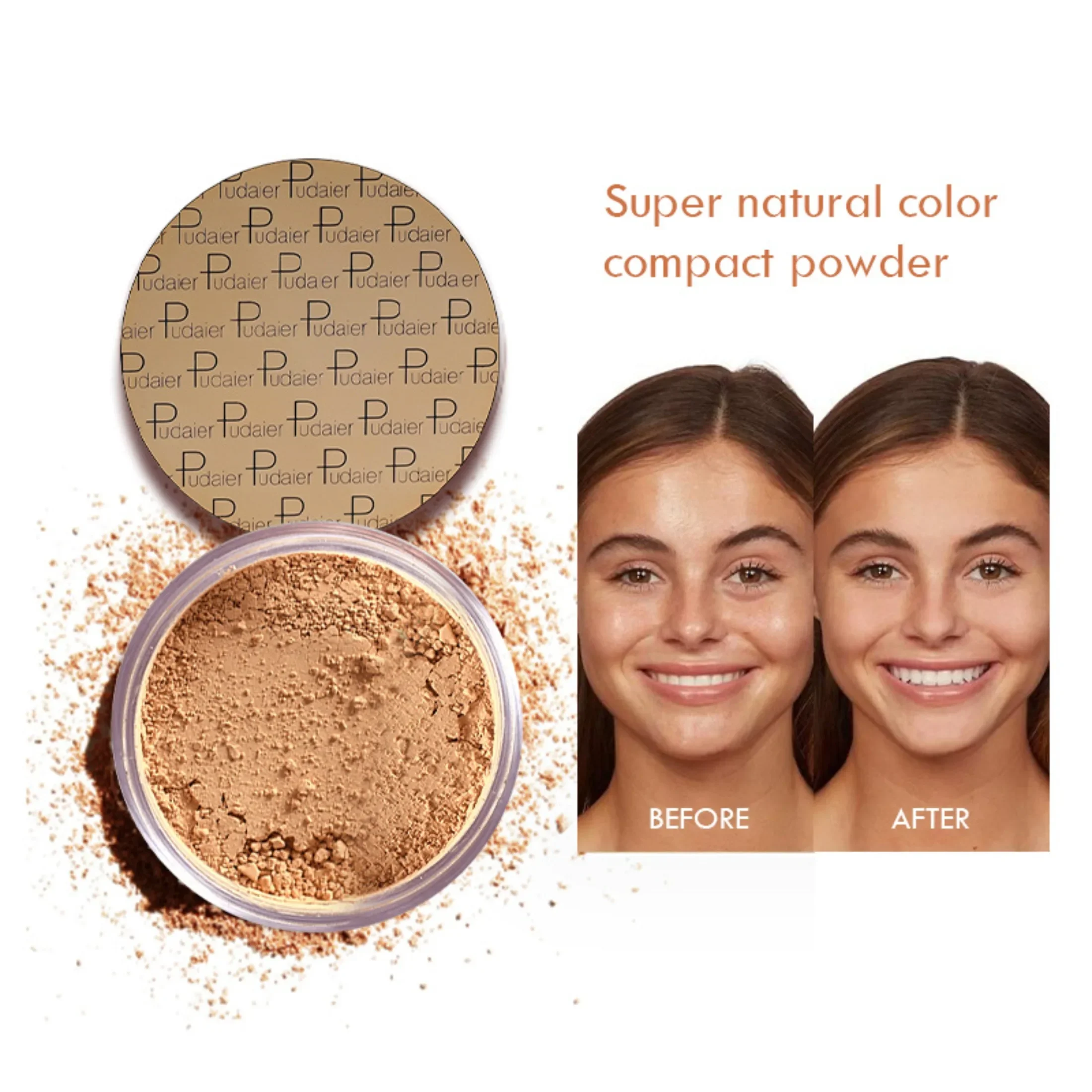 Makeup Loose Setting Powder Matte Mineral Oil-control Long-lasting Face Concealer Finishing Bronzer Contour for Black Dark Skin