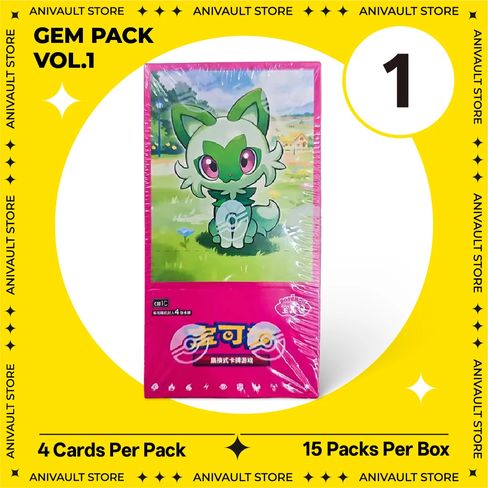 100% Origineel op voorraad Pokémon PTCG Scarlet & Violet Booster Box Gem Pack Vol.1 Vol.2 Vol.3 Vol.4 Vol.5 Collectie Kindercadeaus