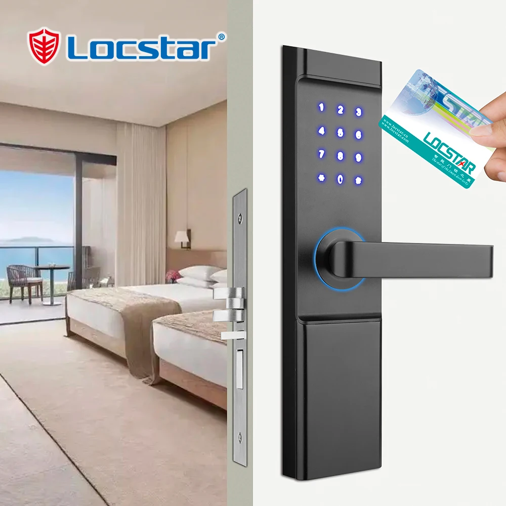 Locstar New Model Wholesale High Quality Contactless Cerradura Card Password Hotel Tthotel Smart Door Lock