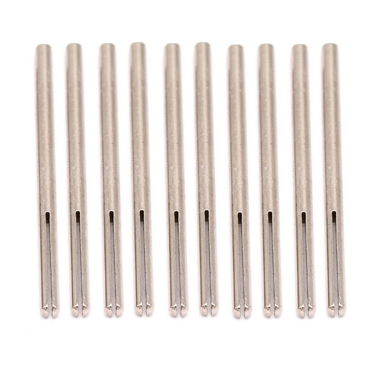

JU64 10/12x 2.35/3mm Shank Sandpaper Clamp Split Mandrel Long Abrasive Holder Clip Rod Carved Point for Rotary Grinder