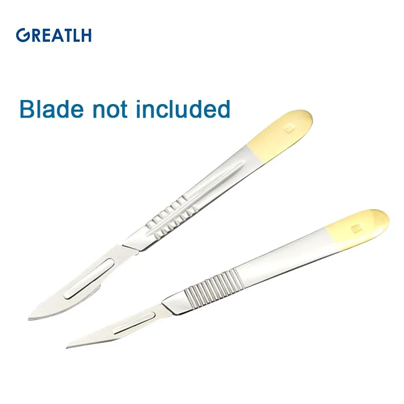 12.5cm/13.5cm Stainless Steel Scalpel Handle Surgical Knife Handle Without Blades Medical Instruments 3# 4#