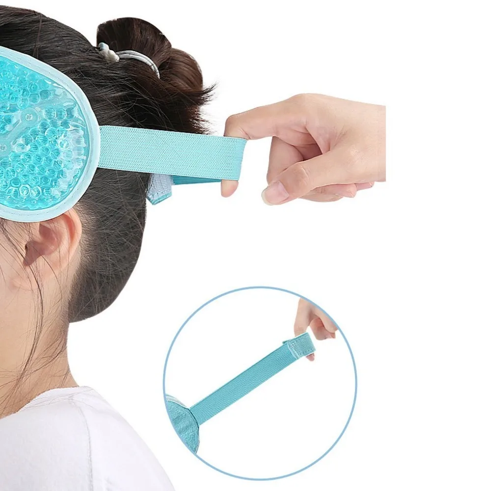 Hot or Cold Compress Head Gel Ice Pack Hot Therapy Reusable Migraine Ice Wrap Gel Bead Relaxing Headache Ice Bag