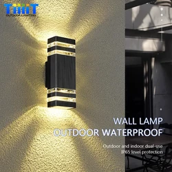 Modern LED Wall Lamp Outdoor Waterproof Courtyard Lamp Living Room Bedroom Porch Stairs Indoor and Outdoor Home Decoration Light