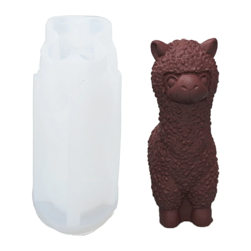 Silicone Mold for DIY Aromatherapys Making 3D Alpacas Resin Molds Home