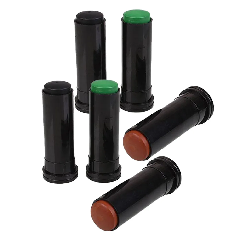 

6 Pcs Camo Face Paint Stick Black Camouflage Hunting Supplies Woodland Multi-functional Sweat Resistant Non-toxic Skin Friendly
