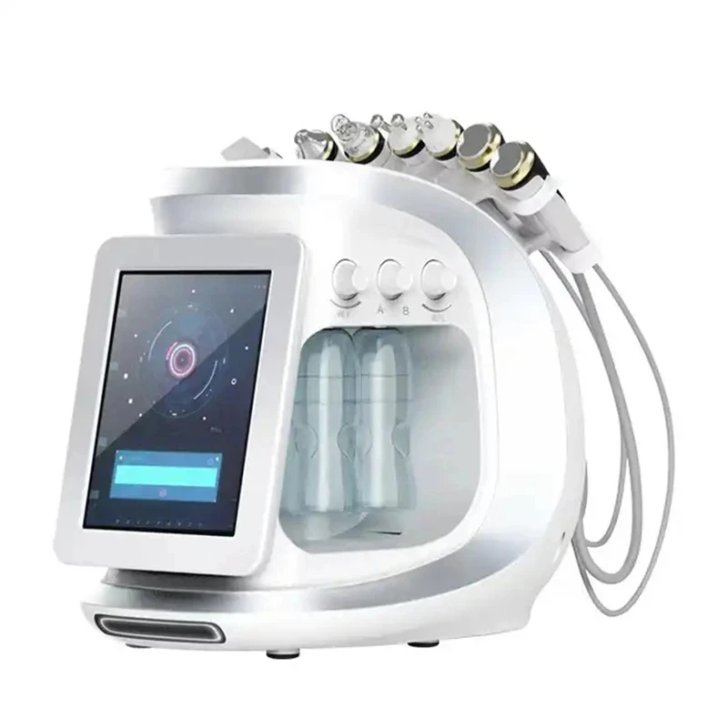 

2024 new Portable 8 to 1 Hydraulic Machine Profession Air Skin Care Facial Peeling RF BIO Oxygen Jet Water. Skin Scrubber: