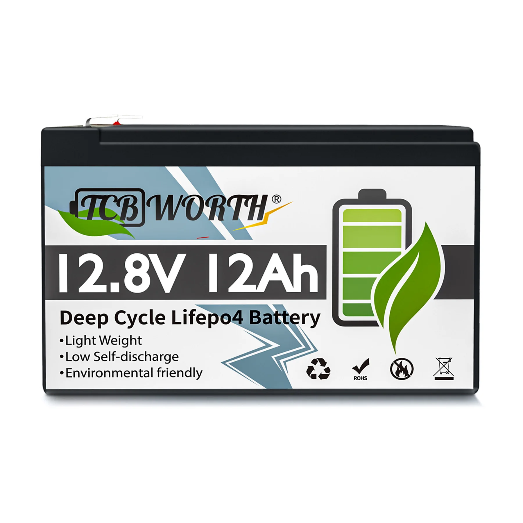 

12V 12Ah LiFePO4 Battery With BMS Deep Cycles Rechargeable Lithium Iron Phosphate Battery for Emergency Light Kids Scooters