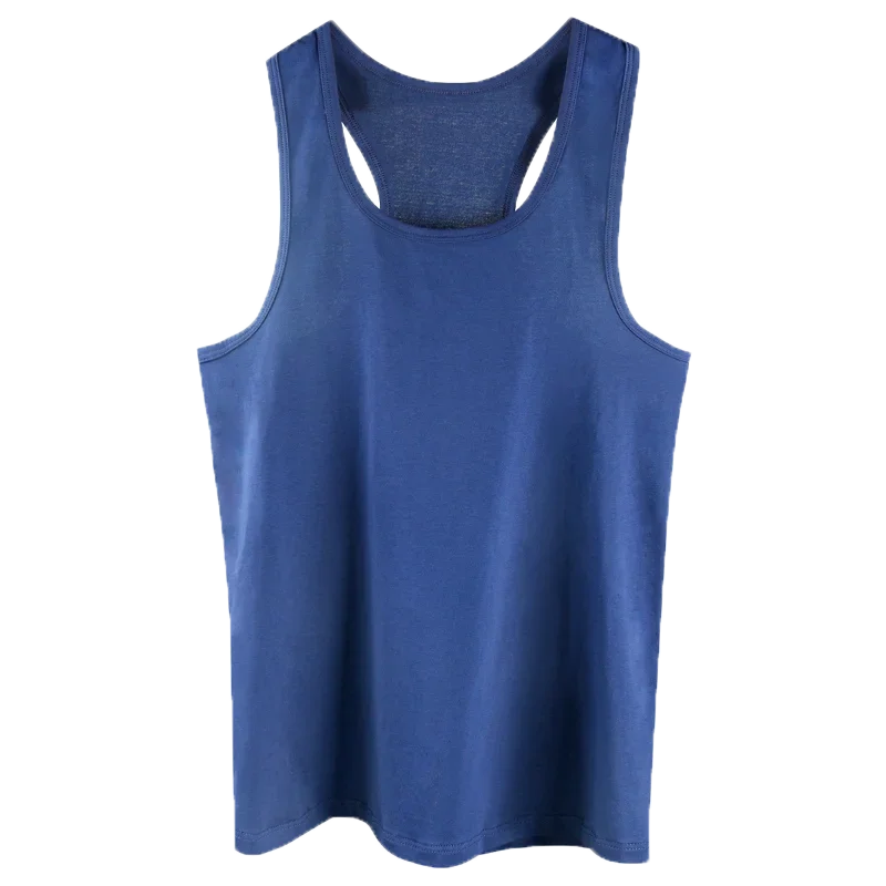 2 قطعة الرجال بلا أكمام تي شيرت الرجال سترة العرق ماصة سترة القطن الرياضة اللياقة البدنية الراحة تمتد أكمام تي شيرت I-شكل #5