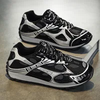Baskets élégantes à lacets pour hommes, chaussures décontractées toutes saisons, style rétro printemps-été, chaussures de skate 2