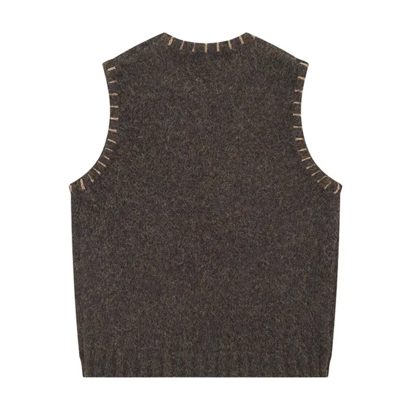 

Жилеты Жилеты Тонкий женский жилет Y2K Женский весенний художественный минималистичный текстурированный замшевый простой жилет Нежный современный чистый сексуальный