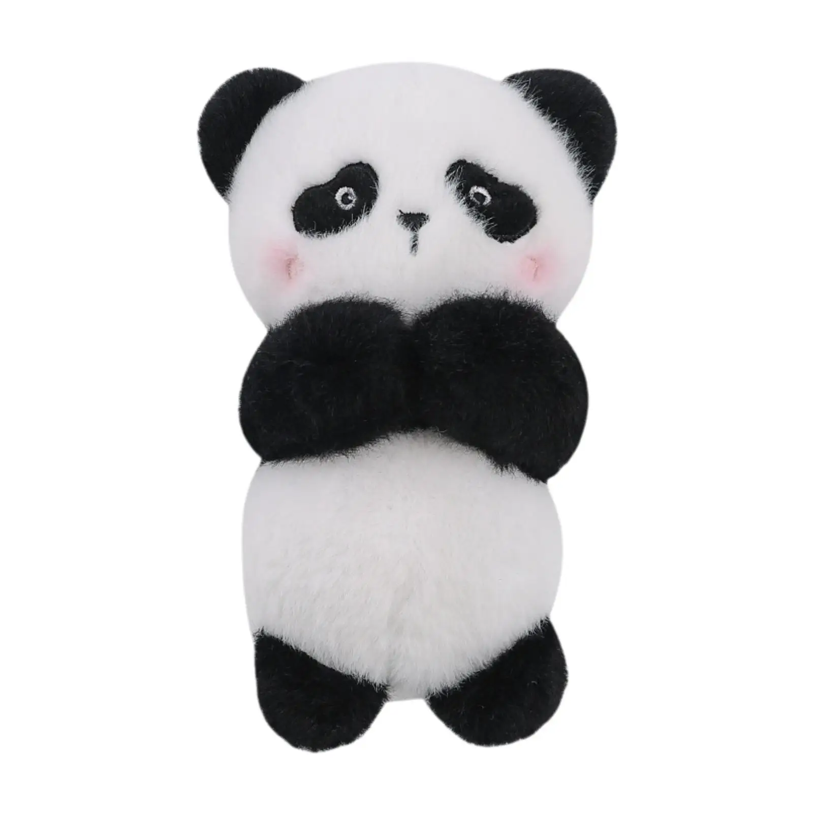 Wiper Shift Handle Cartoon Panda Plush Doll Auto Interior Accessory Lightweight Cute Multifunctional Soft Short Plush 15.5x10cm