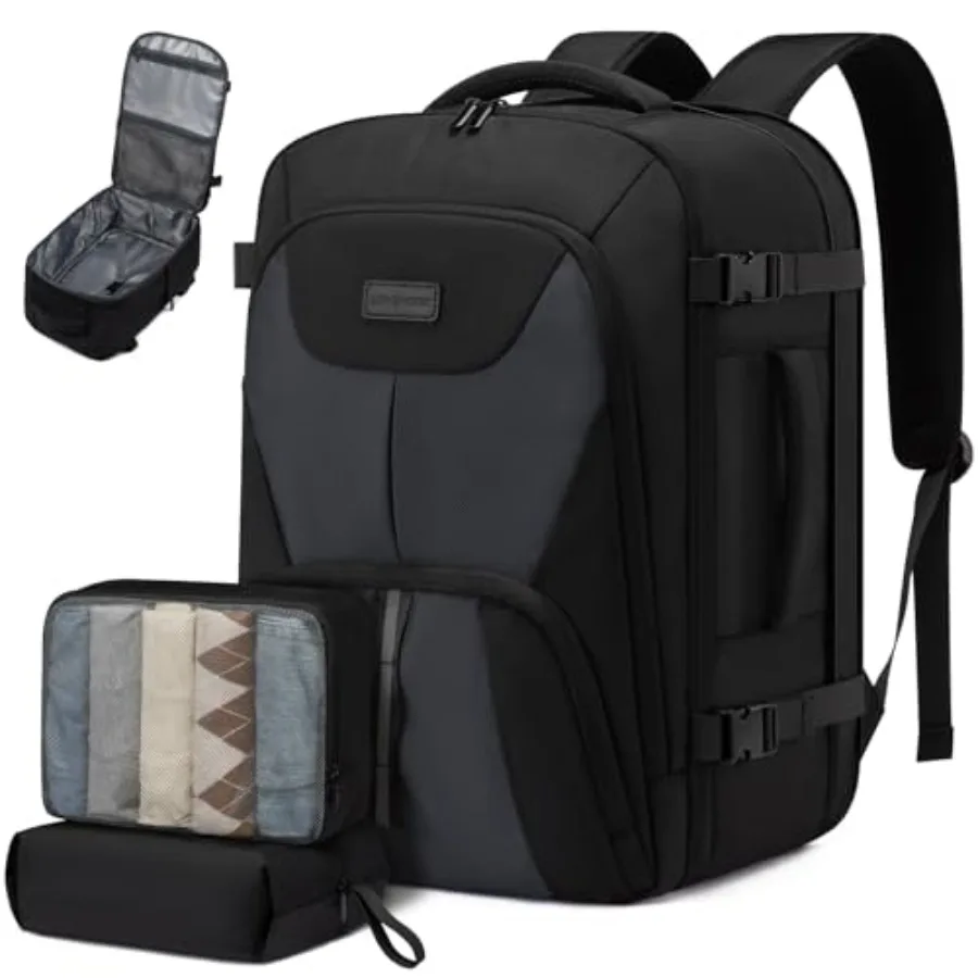 

Travel Carry on Backpack for Men Women, Expandable 40L Extra Large Travel Laptop Backpack, Water Resistant Durable TSA Airline