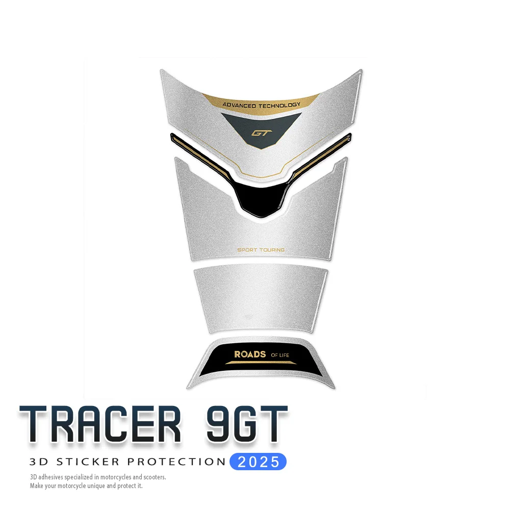 

Motorcycle fuel tank pad accessories for Tracer 9 GT tank pad Tracer 9 gt Ceramic ice 2025 3D Sticker Anti-slip Pad Protector