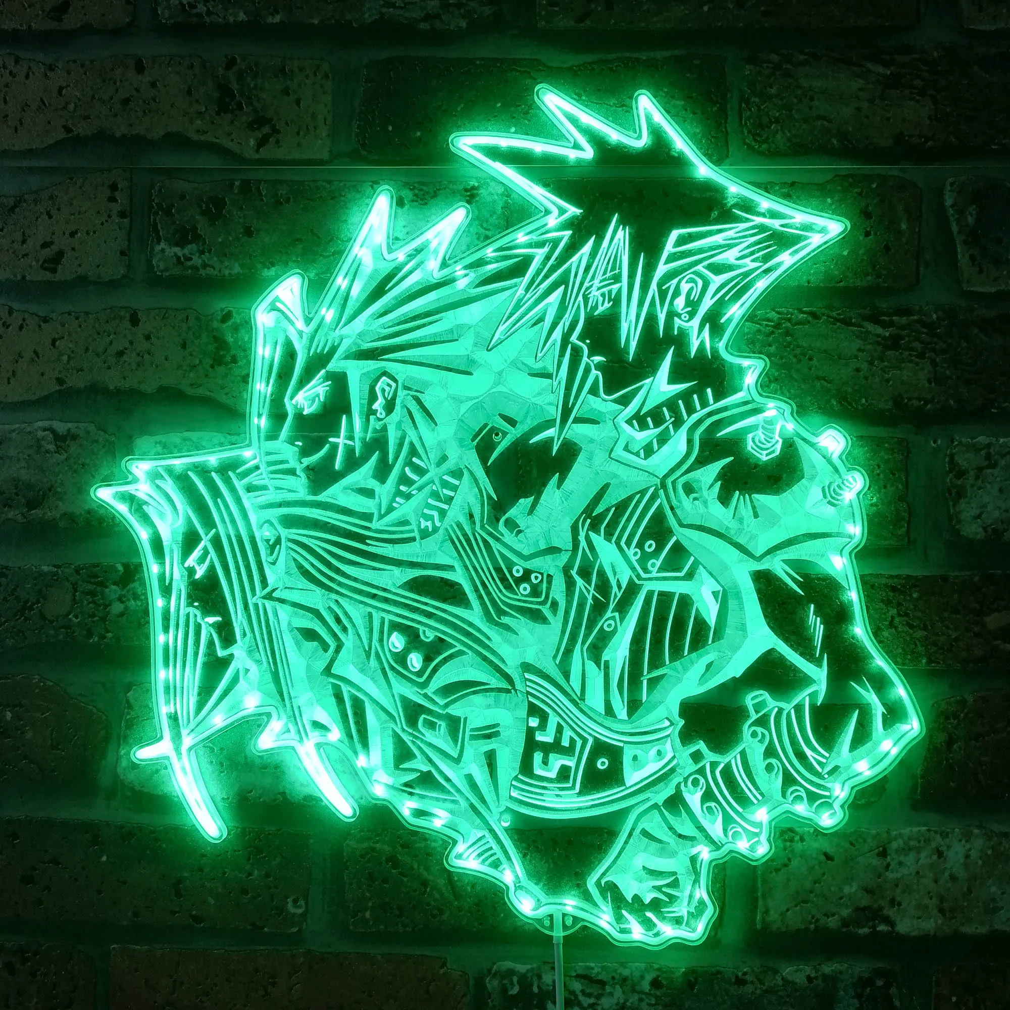 ファイナルファンタジー 7 クラウドネオン LED サイン、ゲーマーナイト