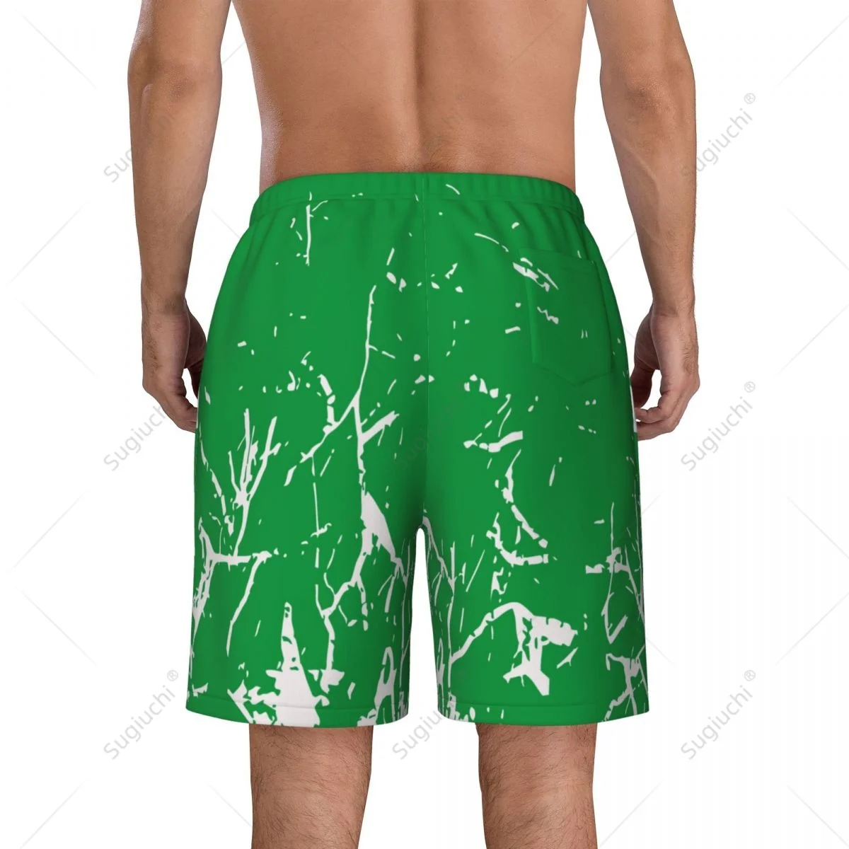 Men's Republic Of Abkhazia Flag Beach Pants Board Shorts Surfing Boys Soccer Cycling Swimwear Running Polyester