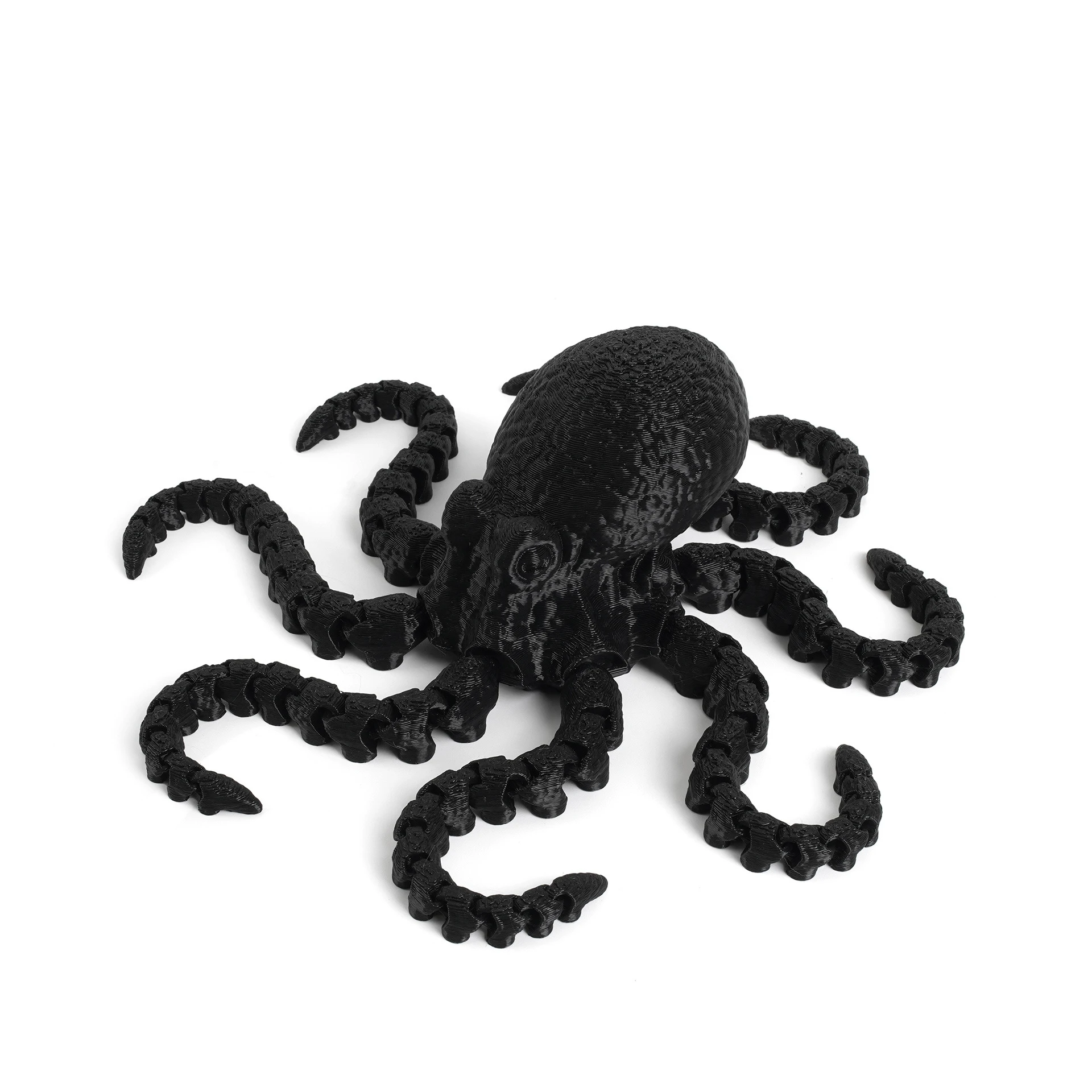 3D-Gedruckte Oktopus-Meerestier-Fidget-Spielzeuge mit Tentakeln, Flexible Reptilien-Actionfiguren, Cooles Skelett 15cm
